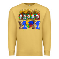 Antique Gold proud mom Premium Sweatshirt - AdoDesignShop