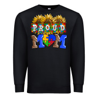 Black proud mom Premium Sweatshirt - AdoDesignShop
