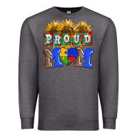Charcoal Heather proud mom Premium Sweatshirt - AdoDesignShop
