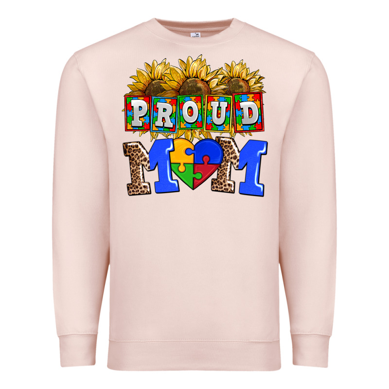 Proud Mom Premium Sweatshirt by AdoDesignShop | Teevron