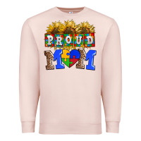 Pale Pink proud mom Premium Sweatshirt - AdoDesignShop
