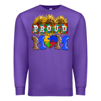Purple proud mom Premium Sweatshirt - AdoDesignShop