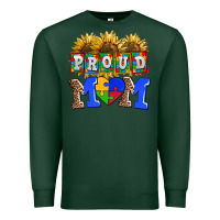 Sports Green proud mom Premium Sweatshirt - AdoDesignShop