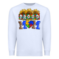 White proud mom Premium Sweatshirt - AdoDesignShop