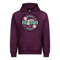 Mauve Wine be you inspiration Urban Hoodie - MaliasSmallBusiness