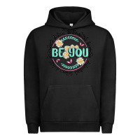 Pigment Black be you inspiration Urban Hoodie - MaliasSmallBusiness