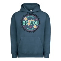 Pigment Midnight Navy be you inspiration Urban Hoodie - MaliasSmallBusiness
