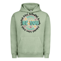Pigment Oil Green be you inspiration Urban Hoodie - MaliasSmallBusiness