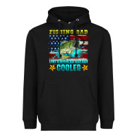 Black fishing dad like a regular dad but cooler Heavyweight Hoodie - HRA Design Shop
