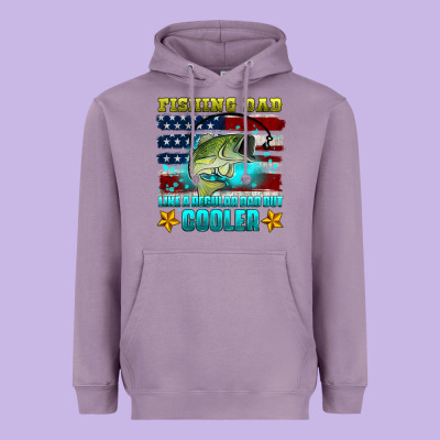 Fishing Dad Like A Regular Dad But Cooler Heavyweight Hoodie Designed By Hra Design Shop
