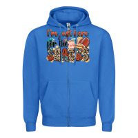 True Royal i'm just here for the snacks american football Zipper Hoodie - Zillion Design Studio