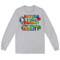Moon Dust autism is not a disability its a different ability Long Sleeve Tee - Zillion Design Studio