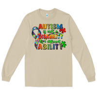Mushroom autism is not a disability its a different ability Long Sleeve Tee - Zillion Design Studio