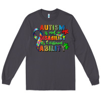 Smoke autism is not a disability its a different ability Long Sleeve Tee - Zillion Design Studio