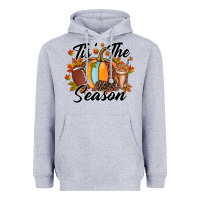 Heather Grey tis is season Heavyweight Hoodie - RacoonDesign