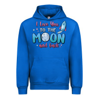 Cobalt i love you to the moon and back Urban Hoodie - MaliasSmallBusiness