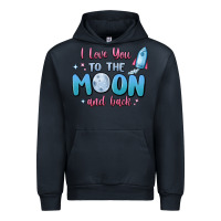 Navy i love you to the moon and back Urban Hoodie - MaliasSmallBusiness