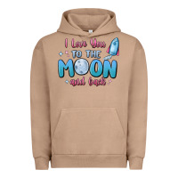 Pigment Burro i love you to the moon and back Urban Hoodie - MaliasSmallBusiness