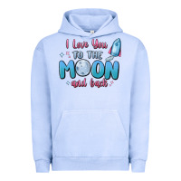 Pigment Grape Ice i love you to the moon and back Urban Hoodie - MaliasSmallBusiness