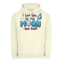 Pigment Pistachio i love you to the moon and back Urban Hoodie - MaliasSmallBusiness