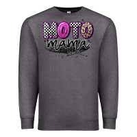 Charcoal Heather moto mama Premium Sweatshirt - Artiststas