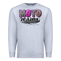 Heather Grey moto mama Premium Sweatshirt - Artiststas