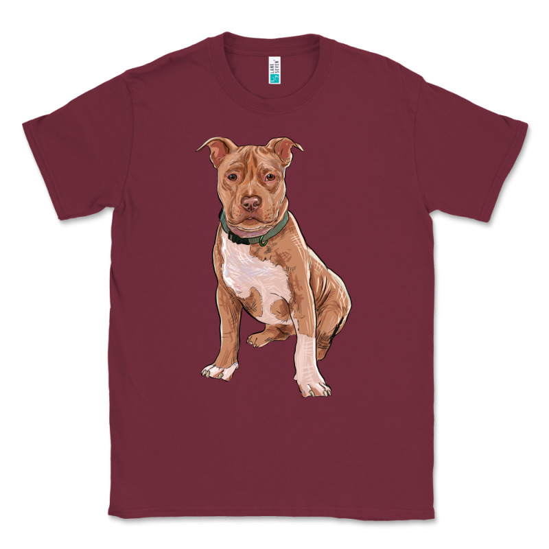 Brown Pitbull Classic Tee by RanaPortraitStore | Teevron