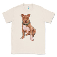 Natural brown pitbull Classic Tee - RanaPortraitStore