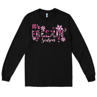Black It's Freezin Season Pink Christmas Long Sleeve Tee - RanaPortraitStore