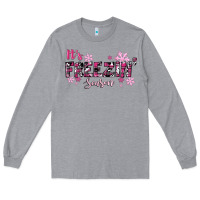 Heather Grey It's Freezin Season Pink Christmas Long Sleeve Tee - RanaPortraitStore