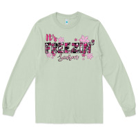 Matcha It's Freezin Season Pink Christmas Long Sleeve Tee - RanaPortraitStore