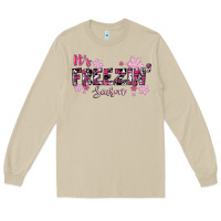 Mushroom It's Freezin Season Pink Christmas Long Sleeve Tee - RanaPortraitStore