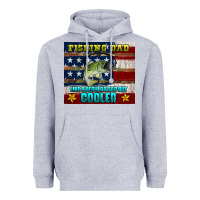 Heather Grey fishing dad like a regular but cooler Heavyweight Hoodie - HRA Design Shop
