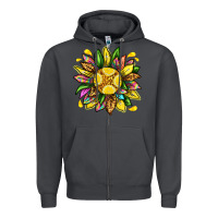 Smoke lemon sunflower Zipper Hoodie - texasbilliewilder