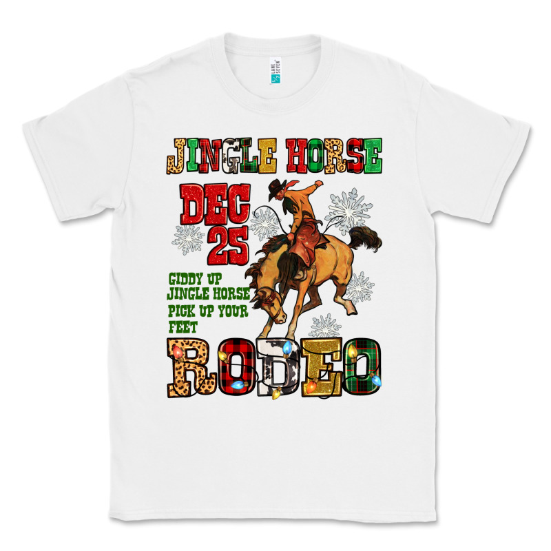 Jingle Horse Dec 25 Giddy Jingle Horse Pick Up Fee Classic Tee by Zillion Design Studio | Teevron