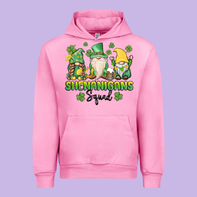 Shenanigans Squad Gnomes St. Patricks Day Urban Hoodie Designed By Maliassmallbusiness