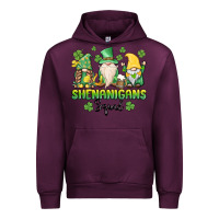 Mauve Wine shenanigans squad gnomes st. patricks day Urban Hoodie - MaliasSmallBusiness