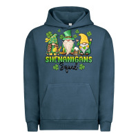Pigment Midnight Navy shenanigans squad gnomes st. patricks day Urban Hoodie - MaliasSmallBusiness