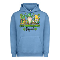 Pigment Pebble Blue shenanigans squad gnomes st. patricks day Urban Hoodie - MaliasSmallBusiness