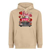 Mushroom valentine's day truck love bird letter Heavyweight Hoodie - FaDigitalArtStudio