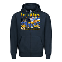 Navy i'm just here for the snacks #volleyball brother Zipper Hoodie - Zillion Design Studio