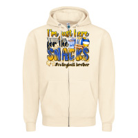Sandshell i'm just here for the snacks #volleyball brother Zipper Hoodie - Zillion Design Studio