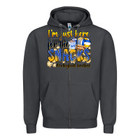 Smoke i'm just here for the snacks #volleyball brother Zipper Hoodie - Zillion Design Studio