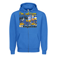 True Royal i'm just here for the snacks #volleyball brother Zipper Hoodie - Zillion Design Studio