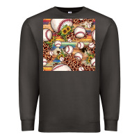 Smoke baseball leopard cowhide sunflower seamless pattern Premium Sweatshirt - JahusDesignShop