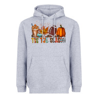 Heather Grey tis the season Heavyweight Hoodie - RacoonDesign