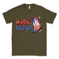Army Green kick rocks cowboy boots fourth of july Classic Tee - texasbilliewilder