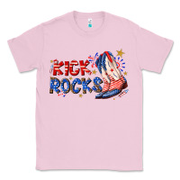 Bubblegum Pink kick rocks cowboy boots fourth of july Classic Tee - texasbilliewilder