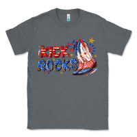 Charcoal Heather kick rocks cowboy boots fourth of july Classic Tee - texasbilliewilder