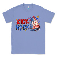 Colony Blue kick rocks cowboy boots fourth of july Classic Tee - texasbilliewilder